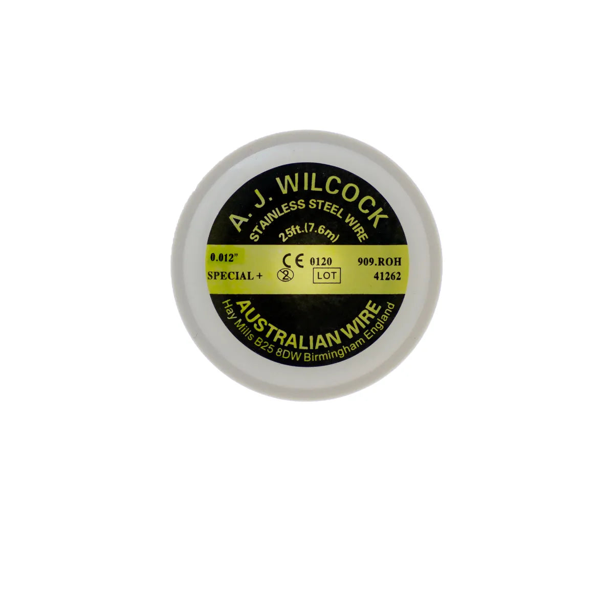 A J Wilcock stainless steel dental wire 25ft spool - Beetle Dental Uncategorized (Image 4)