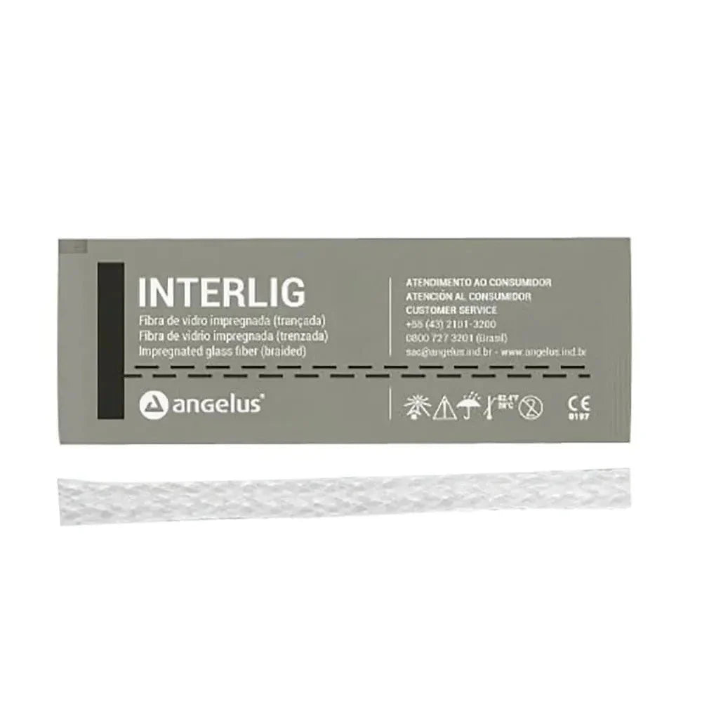 Angelus Interlig Fiber Splinting with braided impregnated glass fibers for dental applications