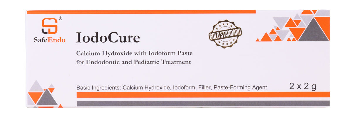 Beetle Dental IodoCure calcium hydroxide iodoform paste for endodontic and pediatric treatment