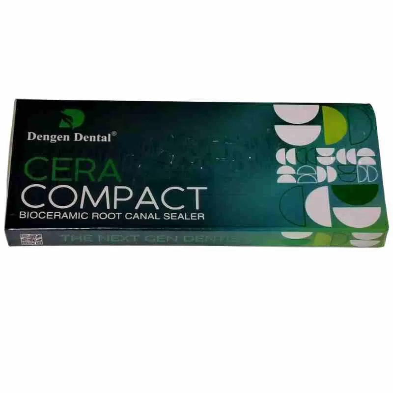 Beetle Dental Cera Compact box packaging for bioceramic root canal sealer in green sleeve