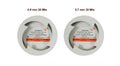 Beetle Dental chromium spring hard wire for dental two spools 0.8 mm 20 Mts and 0.7 mm 30 Mts