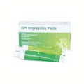 DPI Impression Paste dental by Beetle Dental with two green tubes and a product box in background