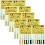 H-File Mani dental tool 25mm in assorted colors by Beetle Dental for precise endodontic use