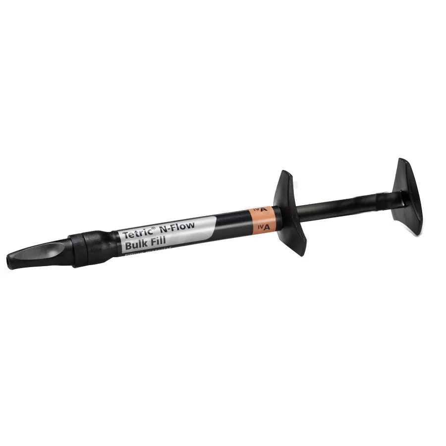 Ivoclar Bulkfil Flowable IV dental material syringe for easy application in restorative treatments