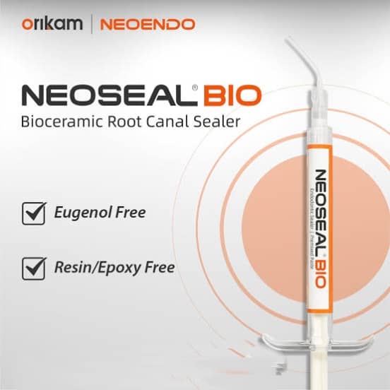 Orikam Neoseal Bio Bioceramic Root Canal Sealer Syringe for Dental Procedures