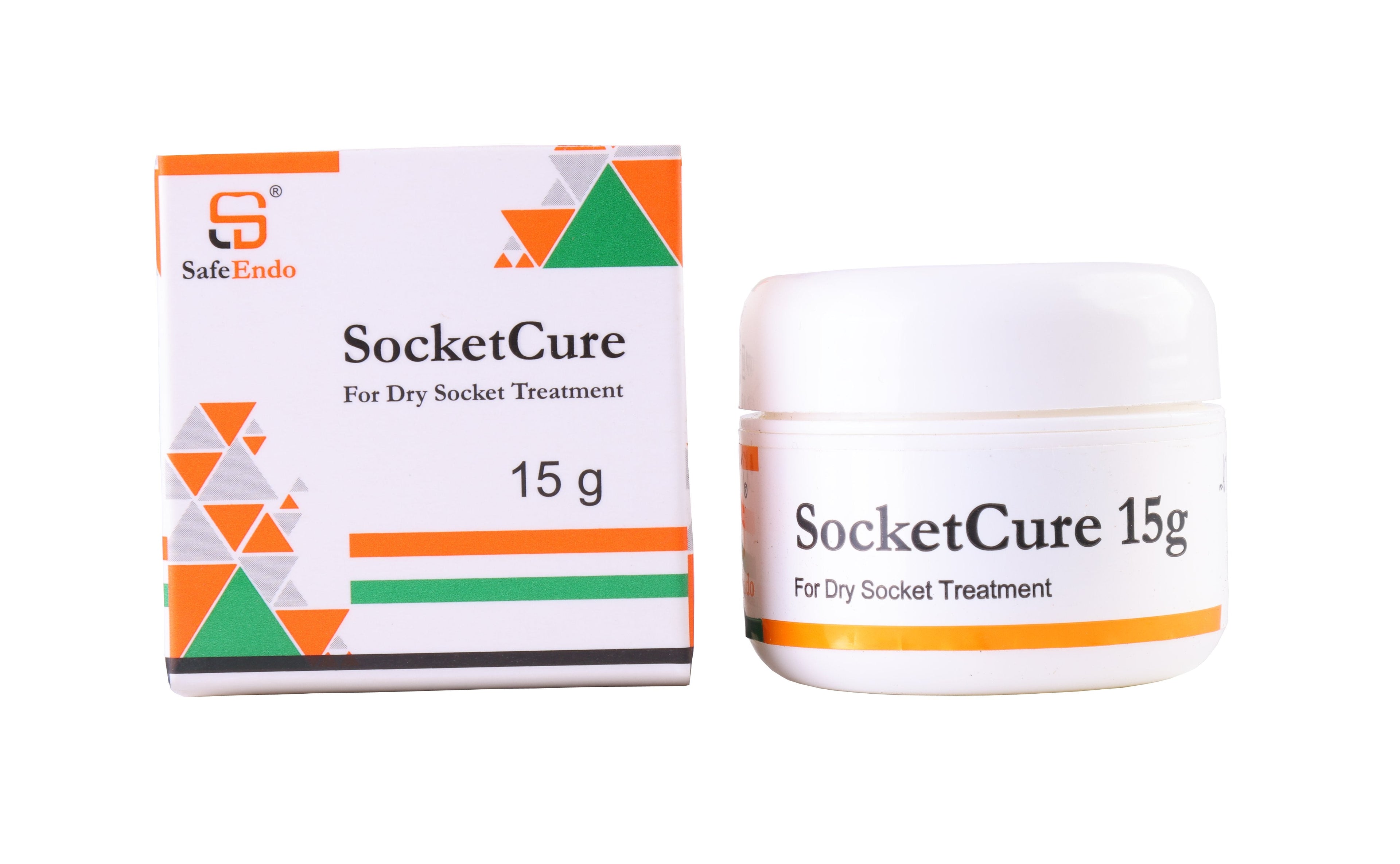 Safe Endo Socket Cure 15g for effective dry socket treatment in dental care