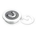 Beetle Dental Scheu Pellet Cover dental caps round metal tray with foam insert holding lower dental arch model and lid