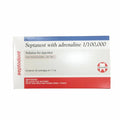 Septodont Septanest dental anesthesia with adrenaline in a box of 50 cartridges for dental professionals