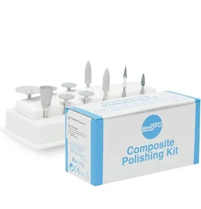 Shofu CA FG Polishing finishing kit sale with various dental polishing tools and a storage box