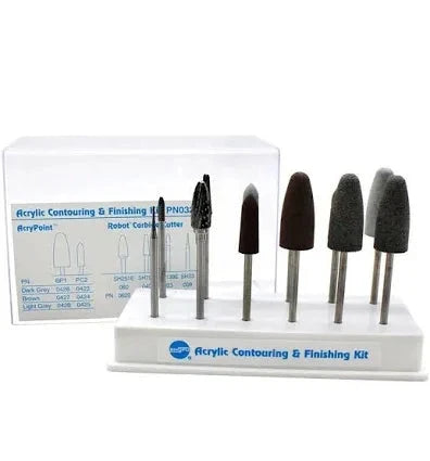 Shofu Acrylic Contouring and Finishing Kit with multiple dental tools to buy Shofu dental products online