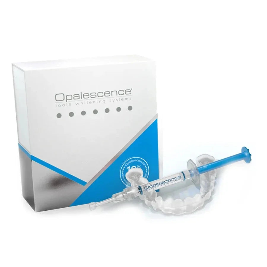 Ultradent Opalescence home teeth whitening kit with syringe and tray for effective teeth whitening